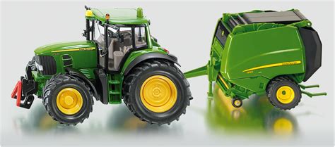 Siku Μεταλλική Μινιατούρα Τρακτέρ John Deere με πρέσα κωδικός 1665