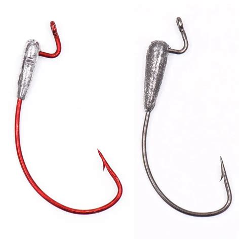 Pcs Swimbait Weighted Hooks Sharp Crank Fishing Hook Worm Hook Fishing