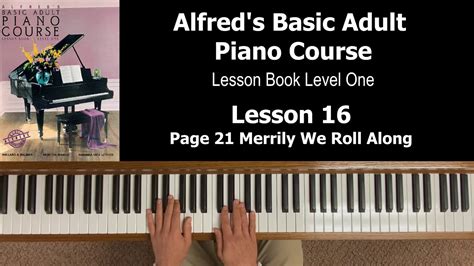 Free Piano Lessons Alfred Basic Adult Piano Course Lesson Book Level