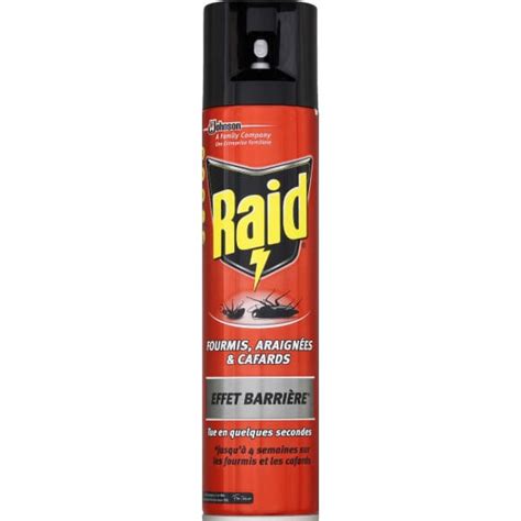 Raid Insecticide effet barrière fourmis araignées cafards Monoprix fr