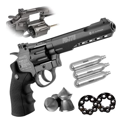 Revolver Aire Comprimido Pistola Co2 Gamo Pr 776 Full Metal Swat