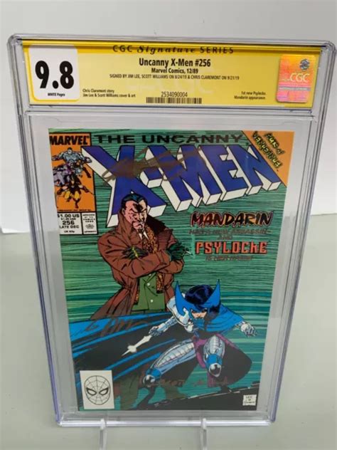 Uncanny X Men Cgc Ss Sign Jim Lee Chris Claremont Scott