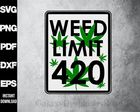 Svg Weed Limit 420 Png Pdf Dxf Eps Happy 420 Svg Weed Etsy