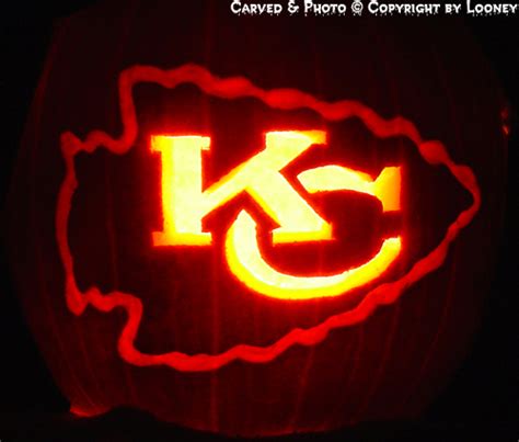 Kansas City Chiefs Pumpkin Stencil