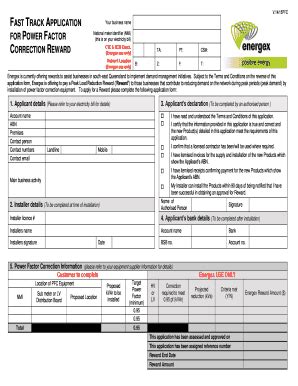 Fillable Online Energex Bapplicationb Form For Project Funding