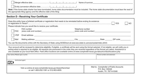 Form Texas Fill Out Printable Pdf Forms Online