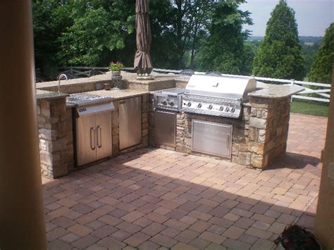 Built In Outdoor Grill Designs Maryland Custom Bbq Grill Designs And