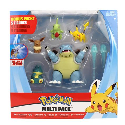 Pokémon Battle Multi Pack 5 Action Figures Blastoise Munchlax