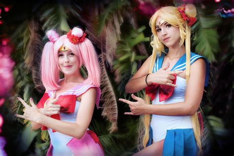 Chibiusa And Sailor Moon Cosplay Bikini Version By MissWeirdCat On DeviantArt