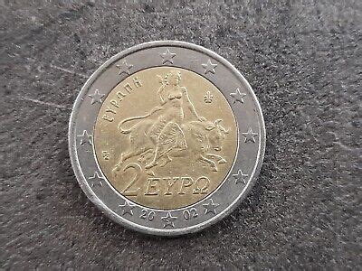 Monete Rare 2 Euro Grecia Con S E Donna Maggiorata Del 2002 Da