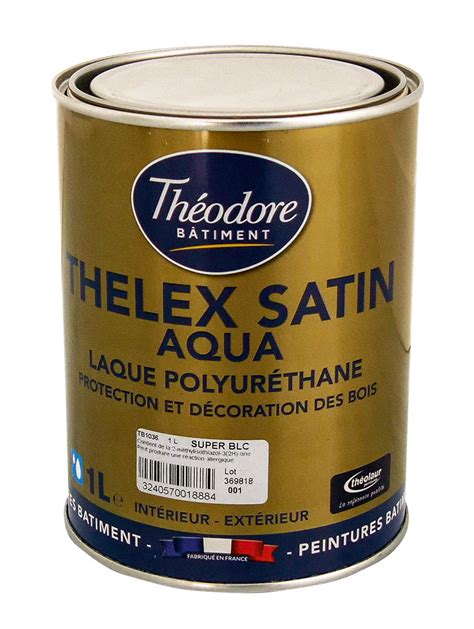 Peinture laque acrylique polyuréthane satinée haut de gamme pour bois