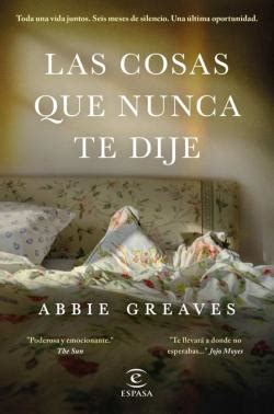 Las Cosas Que Nunca Te Dije De Abbie Greaves En PDF EBook Y Audiolibro