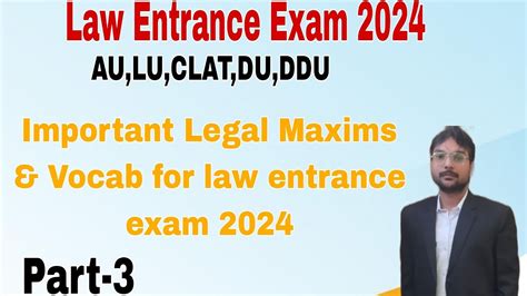 Law Entrance Exam 2024 Important Legal Maxims Vocab For Law Entrance