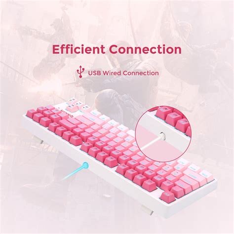 Redragon K576W-GP DAKSA TKL Wired Mechanical Keyboard - WhatGeek