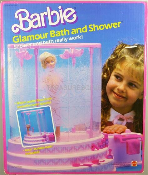 Barbie Glamour Bath And Shower Set W Accessories Nrfb