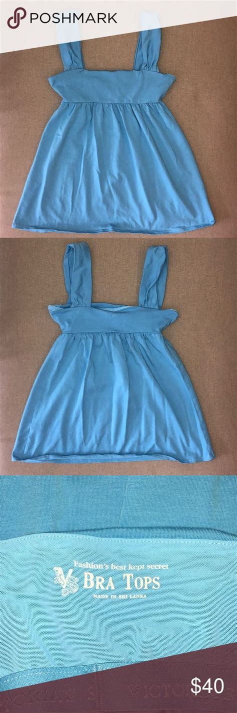 Nwot Victorias Secrete Blue Babydoll Tank Top Babydoll Tank