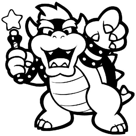 Desenhos De Mario Vs Bowser Para Colorir E Imprimir Colorironline The