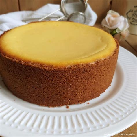 Torta Cheesecake Base Da Forno Dolce Con Ricotta Cucinare Come