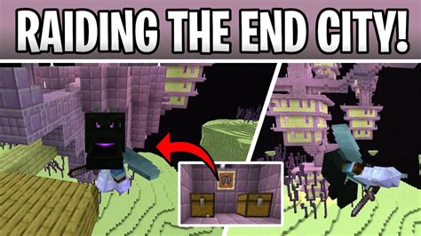 Minecraft The End City Elytra Wings Youtube