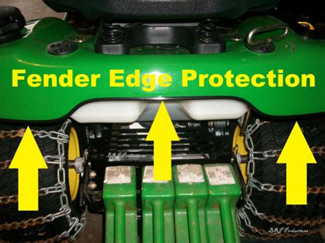 Black Fender Protection Kit Edge Trim Fits X300 X500 John Deere