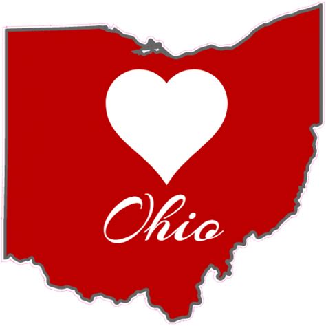 Ohio Home Buckeye Leaf State Sticker - U.S. Custom Stickers