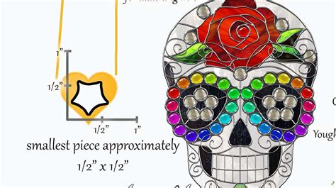 Sugar Skulls Stained Glass Patterns Etsy