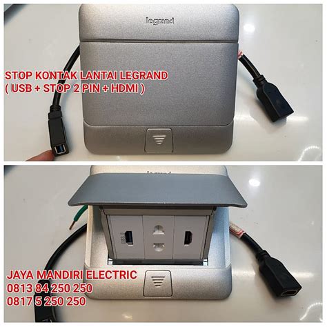 Stopkontak Lantai Stopkontak Lantai Legrand Hdmi Stop 2pin Usb