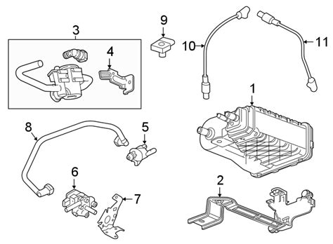 Chevrolet Silverado 1500 Evaporative Emissions System Lines Secondary Air Injection Pump Hose