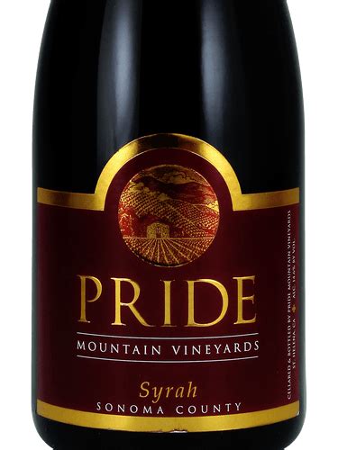 Pride Mountain Vineyards Syrah Vivino United States