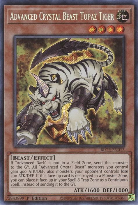 Advanced Crystal Beast Topaz Tiger Battles Of Legend Crystal Revenge