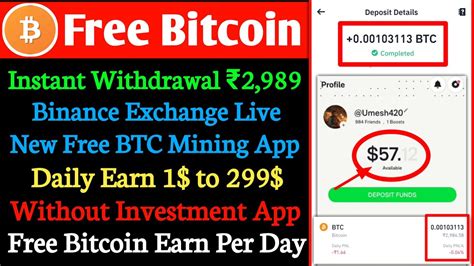 Free Btc Withdrawal New Free Bitcoin Earn Daily Live Withdrawal