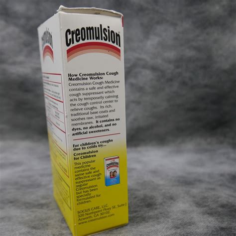 Creomulsion Cough Medicine Adult Formula 4fl Oz Original Exp 11 25 Ebay