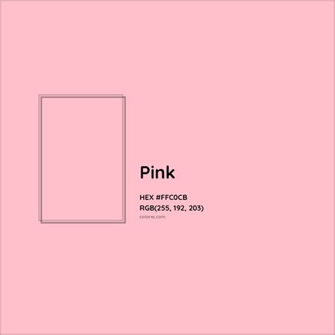 Pantone Pink Color Chart