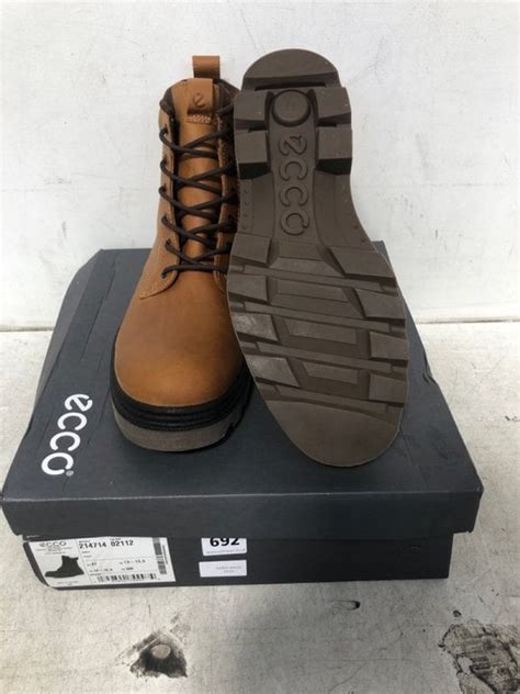 John Pye Auctions Pair Of Ecco Grainer Mens Ankle Boots In Tan Uk