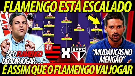 Flamengo X S O Paulo Flamengo Est Escalado Veja Como O Flmaengo