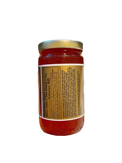 NEW LABEL Braswells Red Pepper Jelly An Entertaining Classic Net Wt