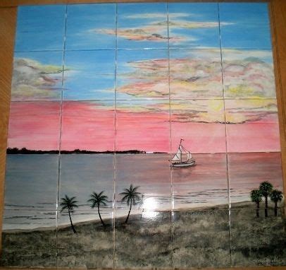 Custom Made Seascape Tile Murals By Kl Tile Murals CustomMade