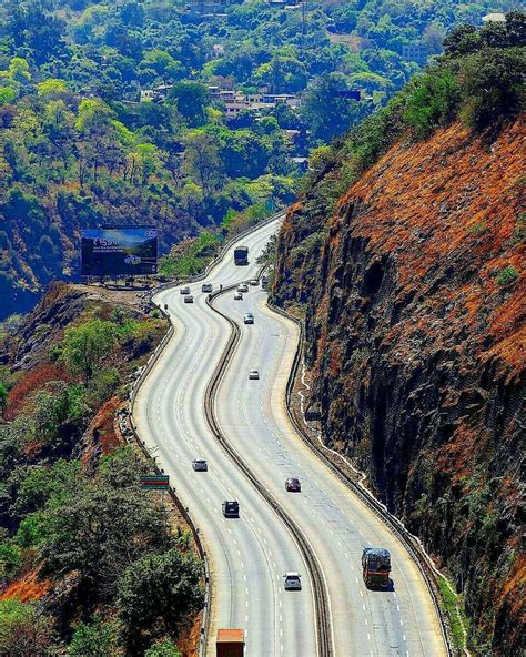 Stunning View Of Mumbai Pune Expressway Maharastra Folk Festival