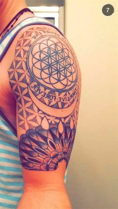 Flower Of Life Tattoo Flower Of Life Tattoo Life Tattoos Mayan Tattoos