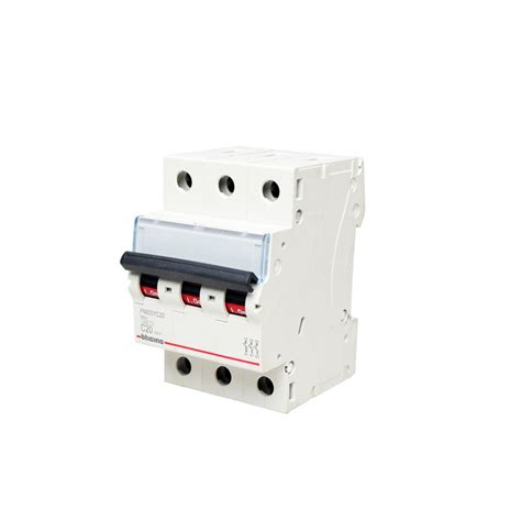 PROMELSA Interruptor termomagnético 3x20A 10 6kA 220 440V tipo C DIN