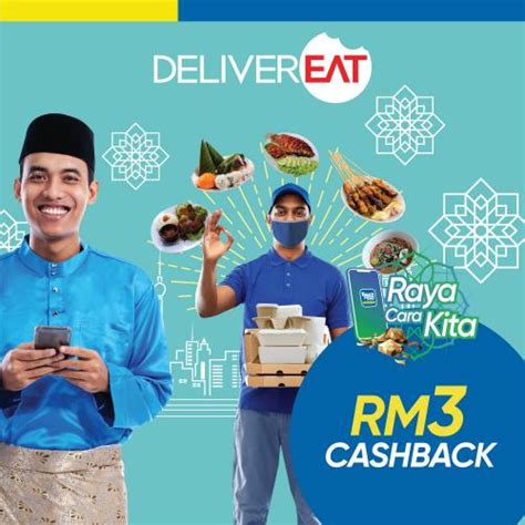 Delivereat Raya Rm Cashback Promotion With Touch N Go Ewallet Apr