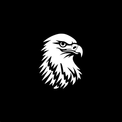 Eagle, Black and White Vector illustration 26692097 Vector Art at Vecteezy