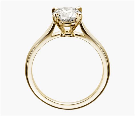 Cartier Solitaire Ring Gold, HD Png Download , Transparent Png Image ...