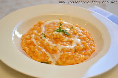 Risotto Alla Zucca Con Fondente Di Taleggio Rossetto E Cioccolato