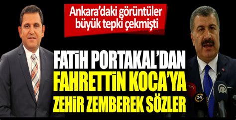 Fatih Portakal Dan Fahrettin Koca Ya Zehir Zemberek S Zler Bedir