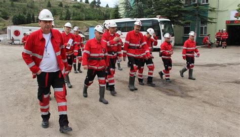 Kütahya da yerin 140 metre altında maden kazası tatbikatı yapıldı