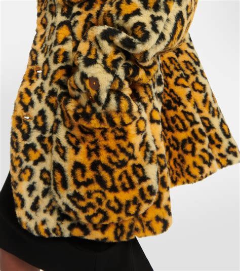 Leopard Print Faux Fur Coat In Brown Vivienne Westwood Mytheresa