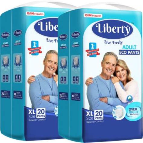 Buy Liberty Eco Adult Diaper Pants Xl Pack Of 2 X 20s Online At Discounted Price Netmeds