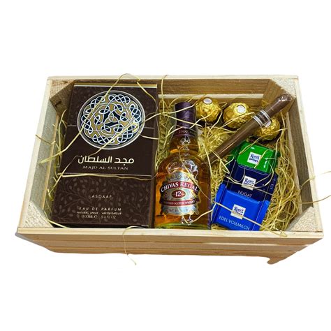 Cutie Cadou Chocobox Pentru Barbati Apa De Parfum Lattafa Asdaaf Majd Al Sultan 100 Ml