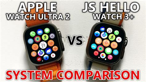 JS Hello Watch 3 Plus Vs Apple Watch Ultra 2 QUICK SYSTEM COMPARISON